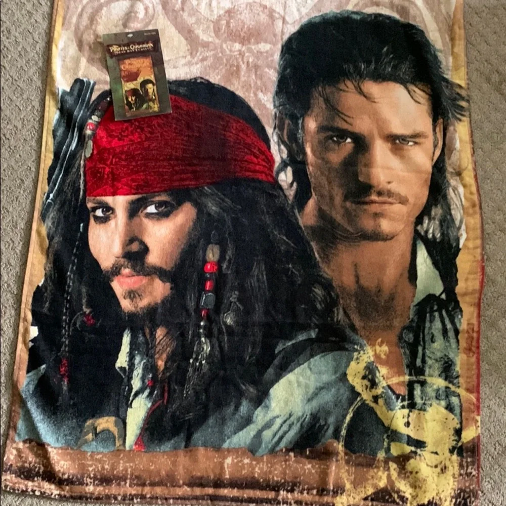 Pirates of the Caribbean Beach Towel NWT